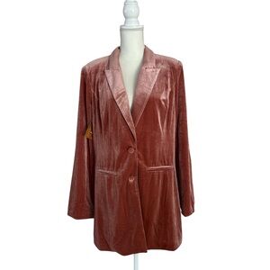 BiBi Velvet Blazer in Rose NWT Holiday Party Blazer